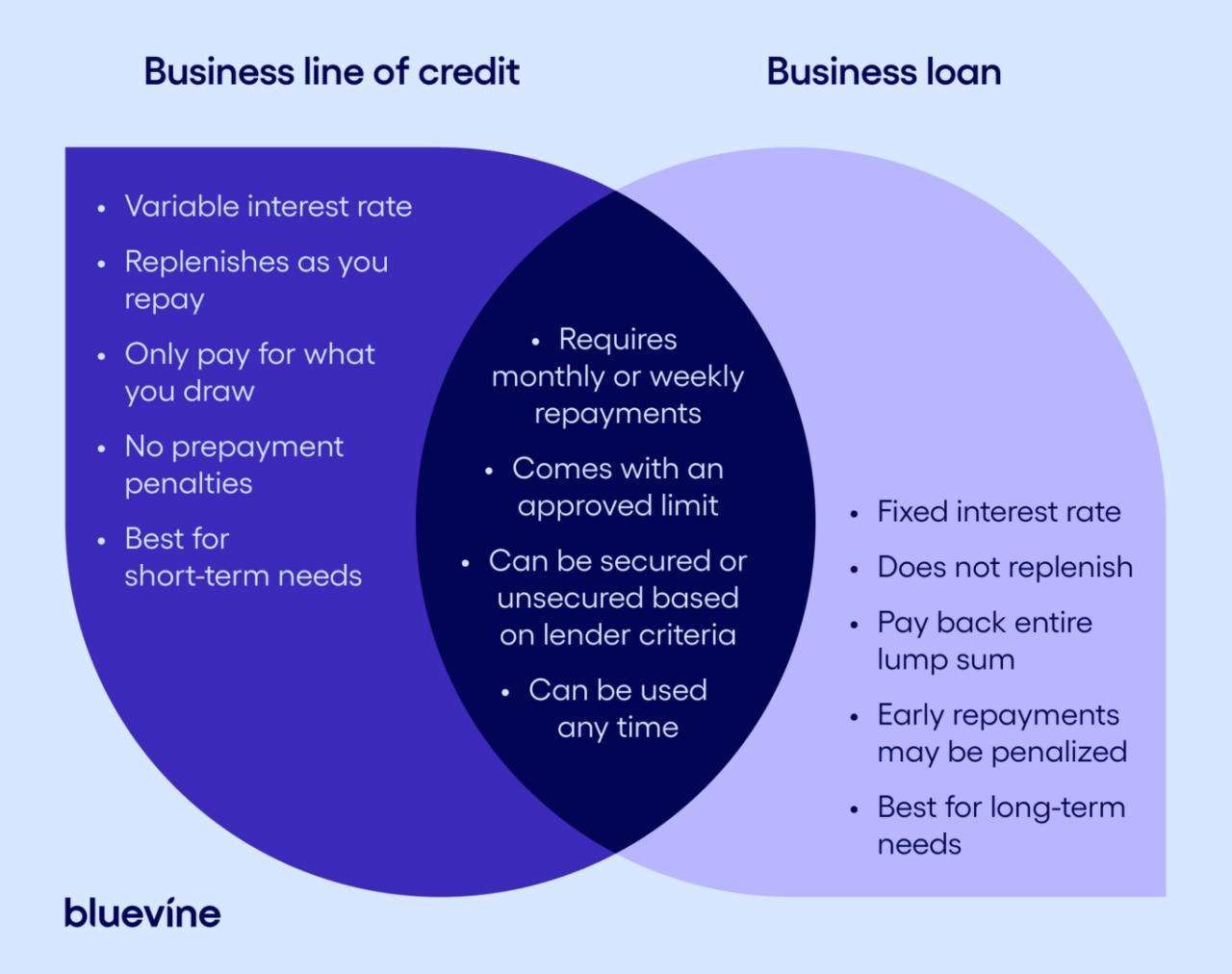 Credit line business loan